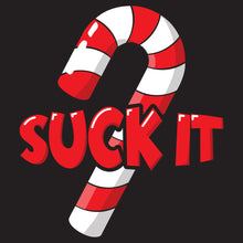Load image into Gallery viewer, Suck It Christmas funny shirt candy cane