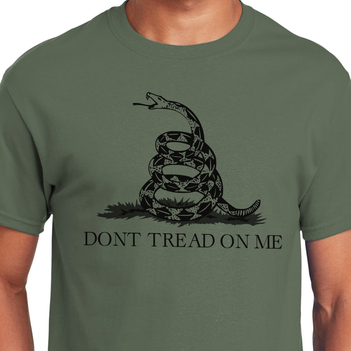 Don't Tread on Me T-Shirt  Gadsden Flag Military Graphic Tee