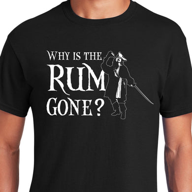 Why is the rum gone pirates of the caribean movie