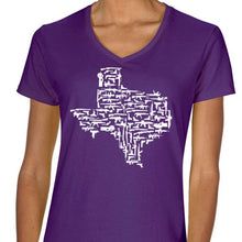 Load image into Gallery viewer, Purple Women Texas Gun State Shirt