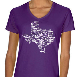 Purple Women Texas Gun State Shirt