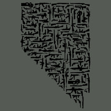 Load image into Gallery viewer, Nevada Gun State Shirt AK47 AR15 1911 Glock