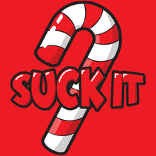 Load image into Gallery viewer, Suck It Christmas funny shirt candy cane